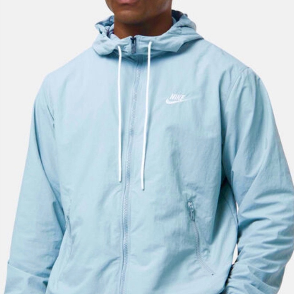 Nike Sportswear® Woven Club Full-Zip Jacket in Sky Ice Blue XL NWT